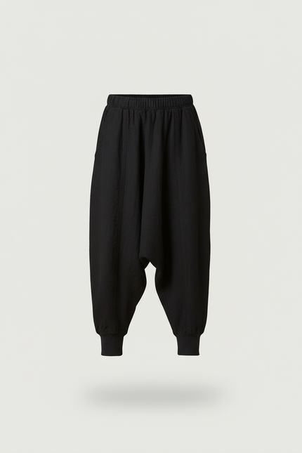 Pantalon Baggy Noir Lin Ample Enfant - vue 3
