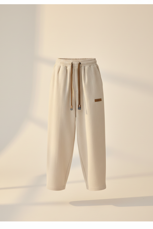 Pantalon Baggy Beige Côtelé Ample Décontracté Garçon - Cordé - vue 3