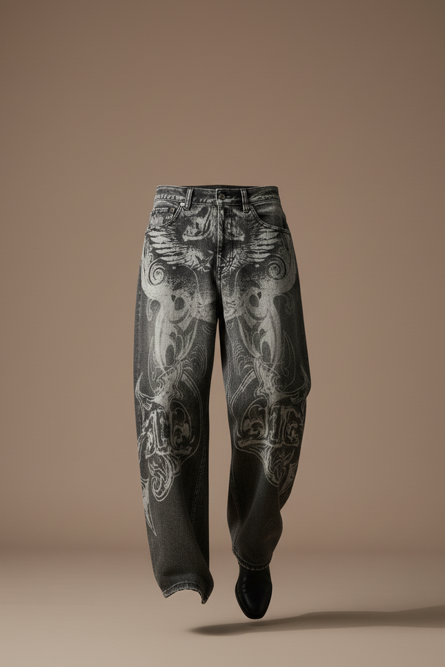 Pantalon Baggy Homme Gris - Jean - vue 3