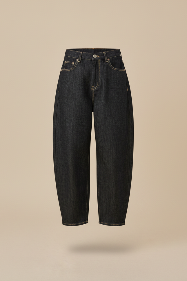 Pantalon Baggy Denim Noir Ample Enfant Vintage - Jean - vue 3