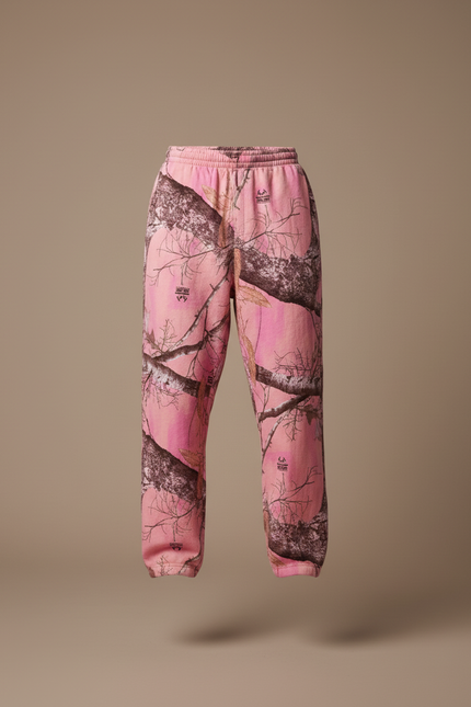 Pantalon Baggy Rose Camouflage Ample Décontracté Homme Cordon - Molleton - vue 3