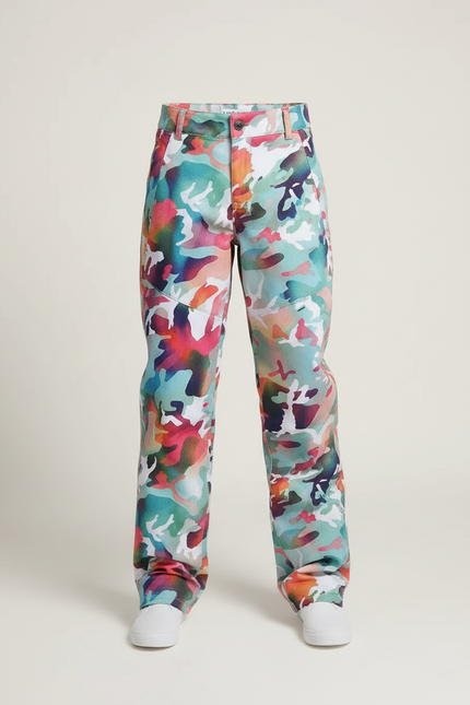 Pantalon Baggy Camouflage Coloré Fille Imperméable Hiver - Multicolore Polyester - vue 3