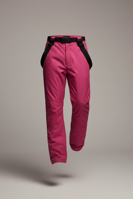 Pantalon Baggy Rose Bretelles Ski Imperméable Homme - Polyester - vue 3