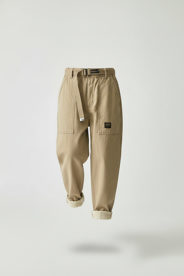 Pantalon Baggy Kaki Velours Décontracté Garçon - vue 3