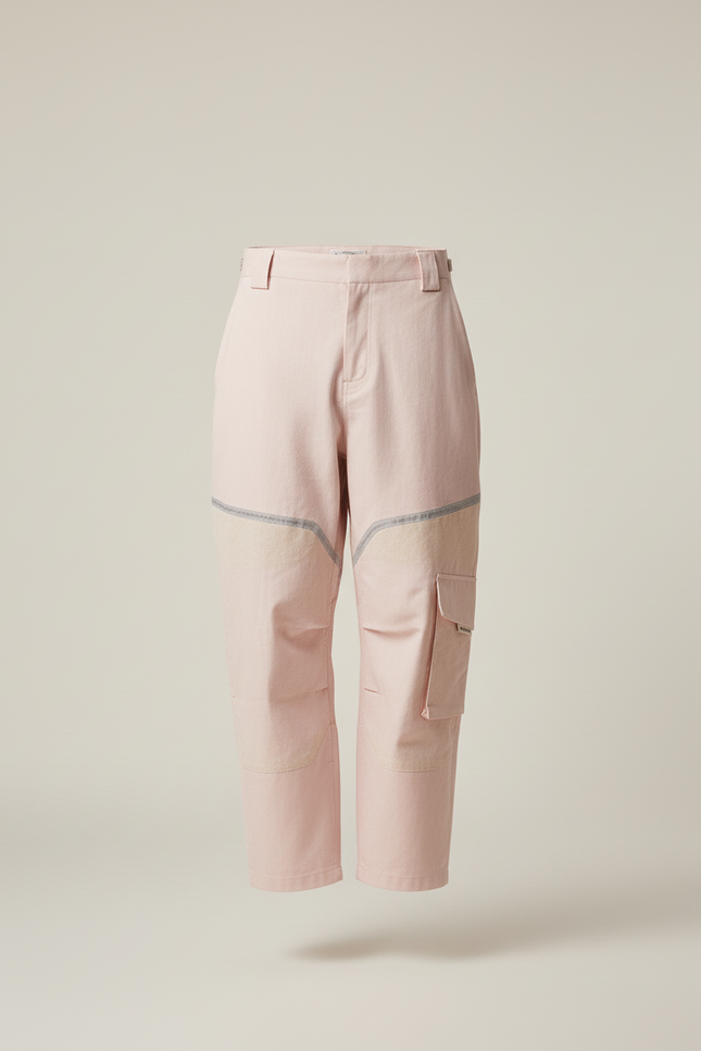 Pantalon Baggy Rose Cargo Décontracté Ample Homme - Toile - vue 3