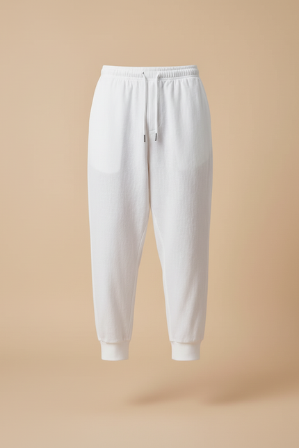 Pantalon Baggy Blanc Lin Ample Décontracté Homme - vue 3