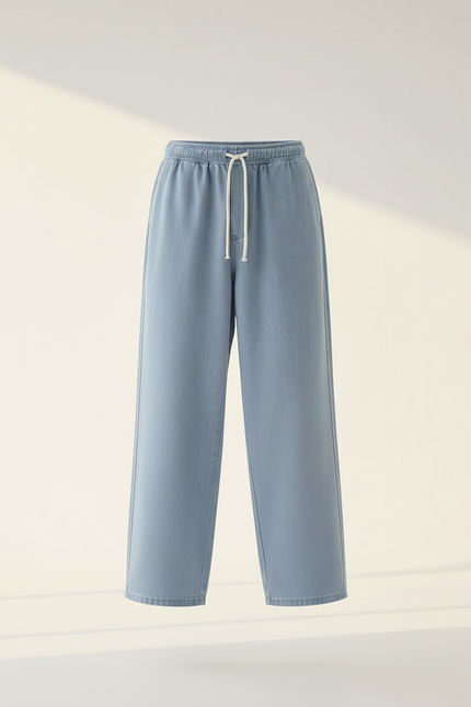Pantalon Coupe Baggy - Bleu Jean - vue 3