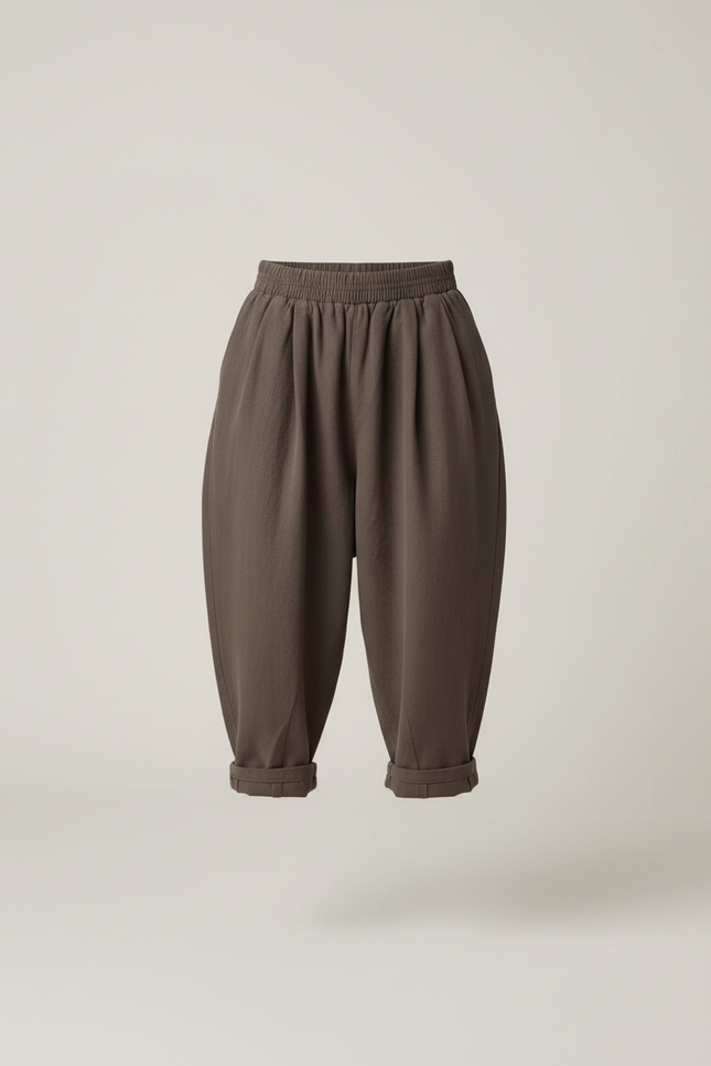 Pantalon Baggy Kaki Ample Coton Plissé Enfant - vue 3