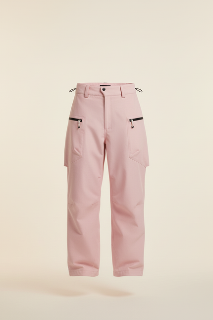 Pantalon Baggy Rose Cargo Ample Décontracté - Polyester - vue 3