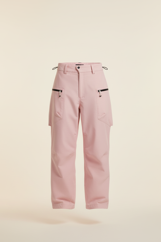 Pantalon Baggy Rose Cargo Ample Décontracté - Polyester - vue 3