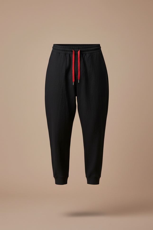 Pantalon Baggy Homme Noir Jogging - Lin - vue 3