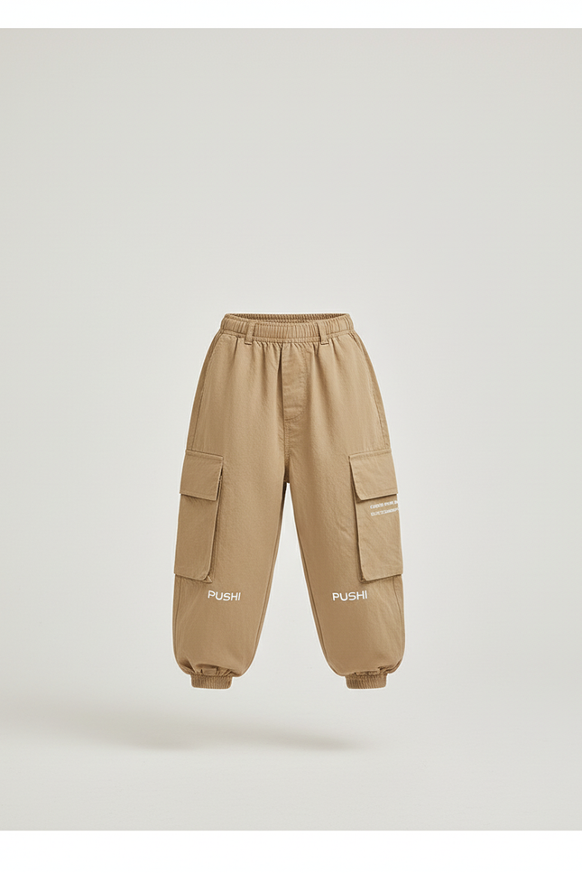 Pantalon Baggy Kaki Cargo Enfant Décontracté Coton - vue 3