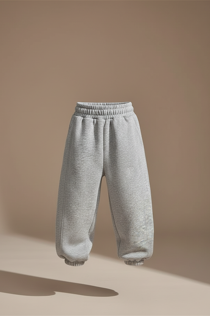 Pantalon Baggy Garçon Gris Jogging - Molleton - vue 3