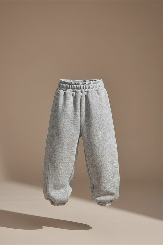 Pantalon Baggy Garçon Gris Jogging - Molleton - vue 3