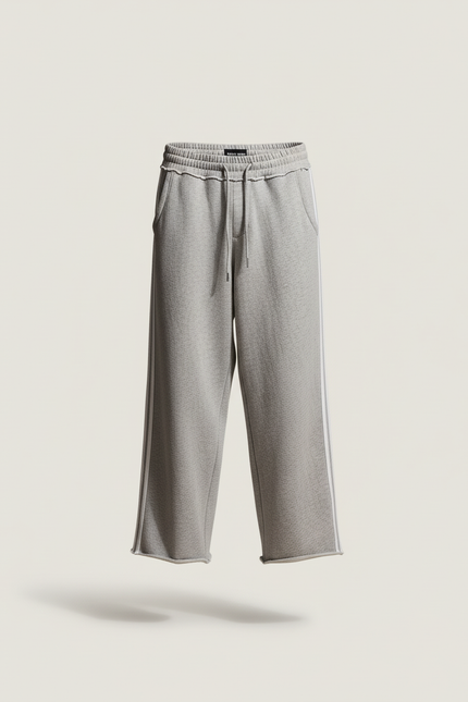 Pantalon Baggy Gris Sport Molleton Ample Homme - vue 3