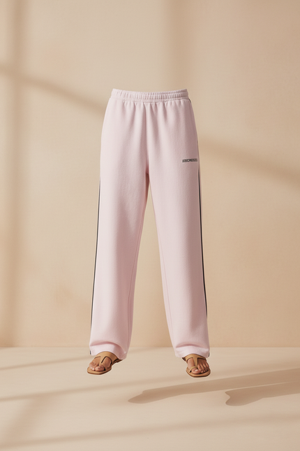 Pantalon Baggy Rose Molleton Ample Décontracté Sport - vue 3