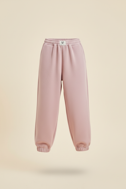 Pantalon Baggy Rose Ample Molletonné Fille - vue 3