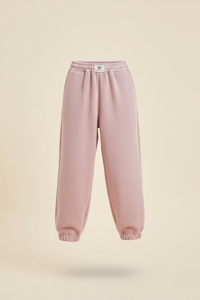 Pantalon Baggy Rose Ample Molletonné Fille - vue 3