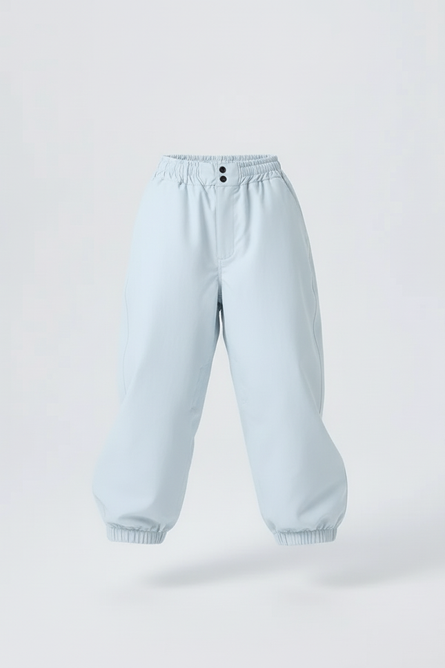 Pantalon Baggy Bleu Ciel Ample Sportif Enfant - Polyester - vue 3