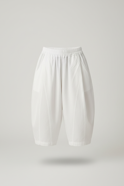Pantalon Baggy Blanc Ample Coton Enfant Décontracté - vue 3