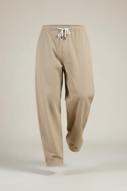 Pantalon Baggy Adfa - Beige Gabardine - vue 3