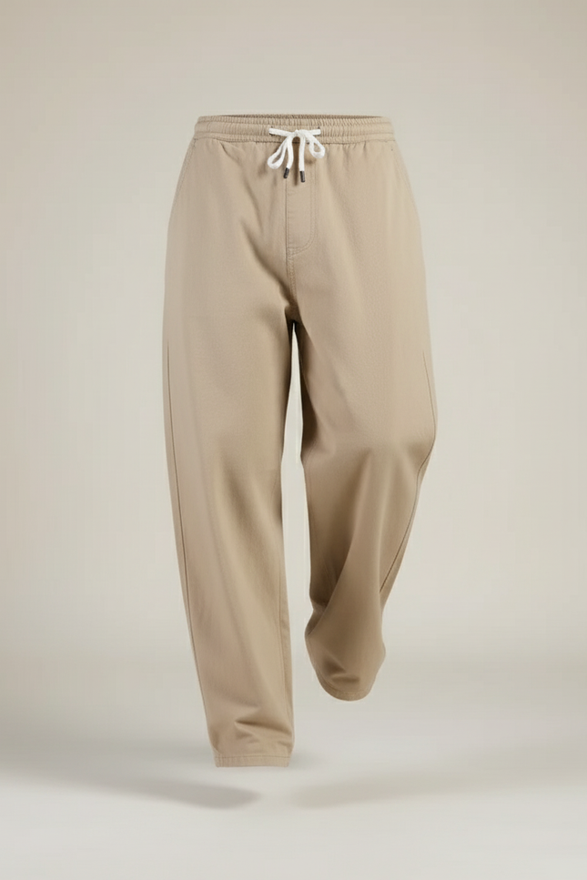 Pantalon Baggy Adfa - Beige Gabardine - vue 3