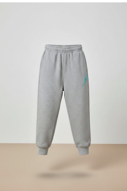 Pantalon Baggy Gris Molleton Confortable Ample Enfant - vue 3