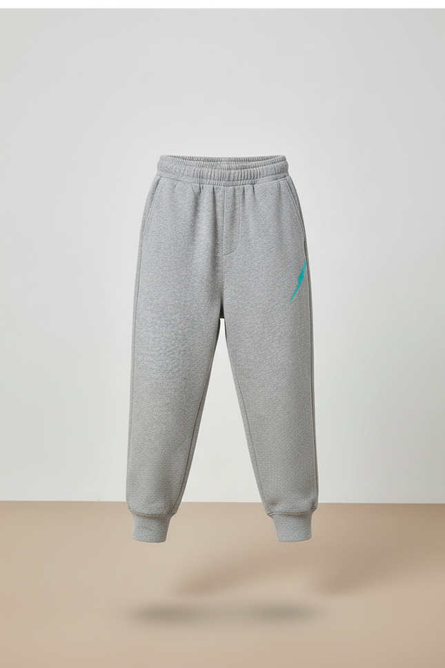 Pantalon Baggy Gris Molleton Confortable Ample Enfant - vue 3