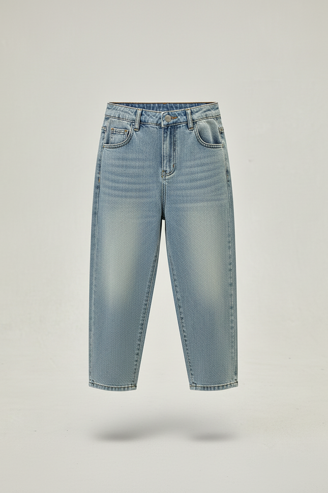 Pantalon Baggy Garçon Bleu Denim - Jean - vue 3