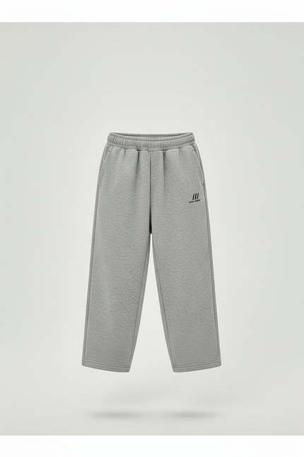 Pantalon Baggy Gris Ample Molletonné Enfant Sport - vue 3