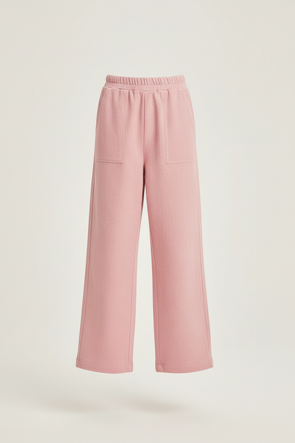 Pantalon Baggy Rose Ample Décontracté Enfant Fille - Molleton - vue 3