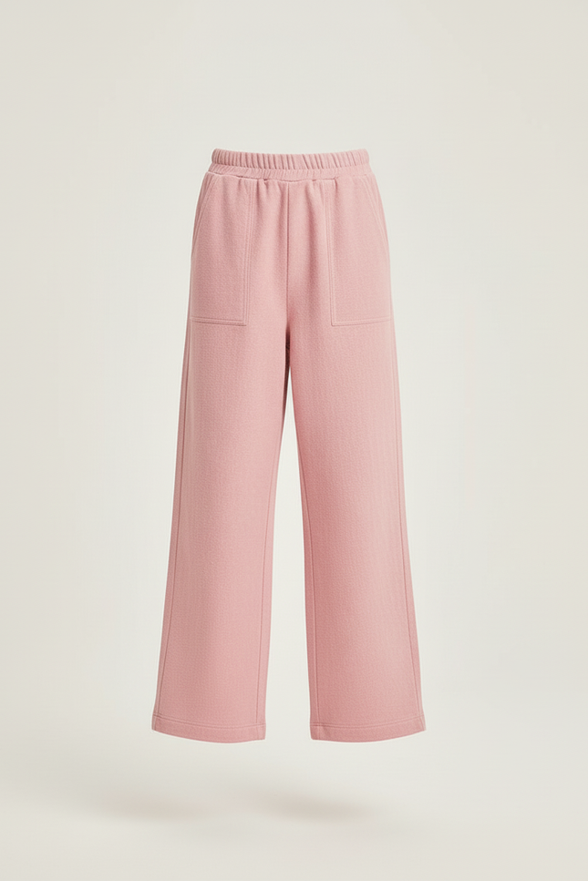 Pantalon Baggy Rose Ample Décontracté Enfant Fille - Molleton - vue 3