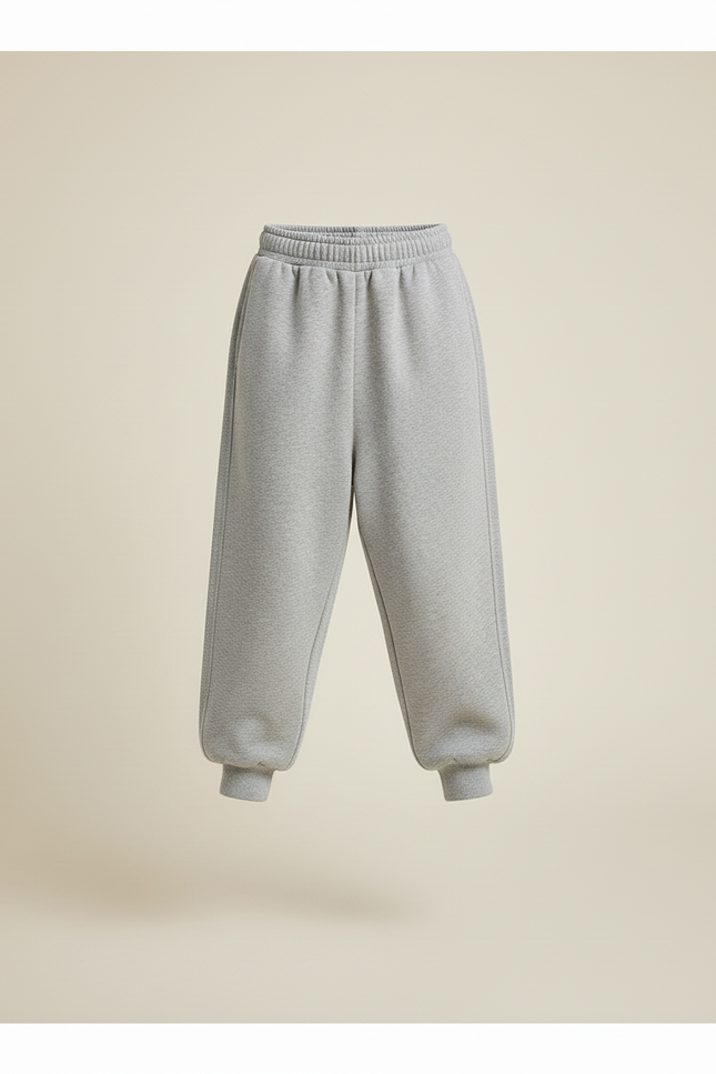 Pantalon Baggy Gris Ample Molleton Enfant - vue 3
