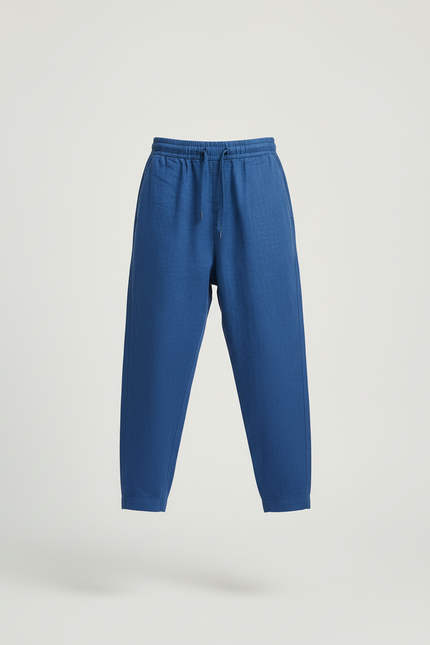 Pantalon Baggy Bleu Lin Décontracté Garçon - vue 3