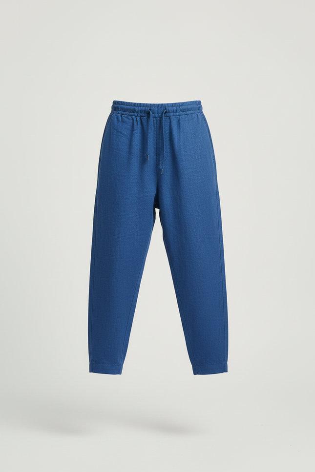 Pantalon Baggy Bleu Lin Décontracté Garçon - vue 3
