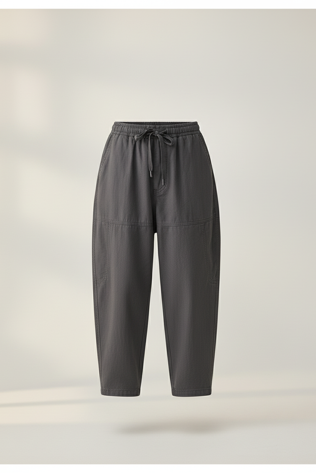 Pantalon Baggy Gris Ample Cargo Coton Enfant - vue 3
