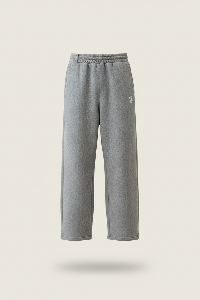Pantalon Baggy Gris Ample Coton Décontracté Homme - Molleton - vue 3