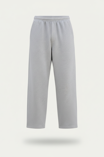 Pantalon Baggy Gris Ample Décontracté Confortable - Molleton - vue 3