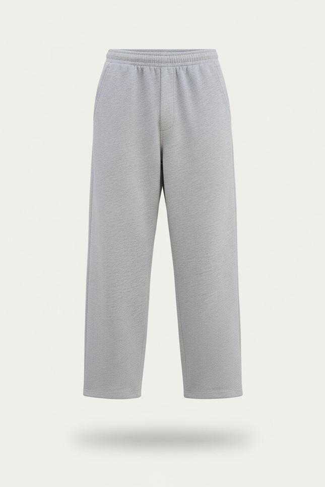 Pantalon Baggy Gris Ample Décontracté Confortable - Molleton - vue 3