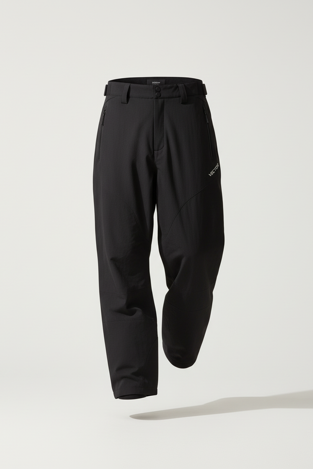 Pantalon Baggy Noir Salopette Ski Imperméable Homme - Polyester - vue 3