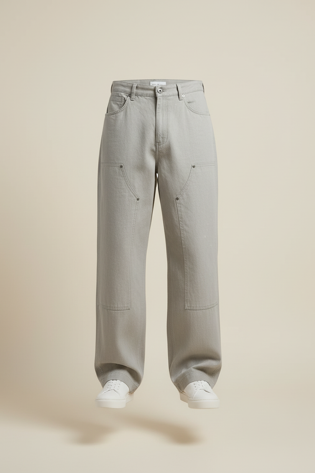 Pantalon Baggy Technique - Vert Jean - vue 3