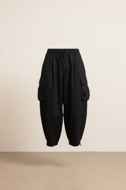Pantalones Baggy Para Hombre - Noir Lin - vue 3