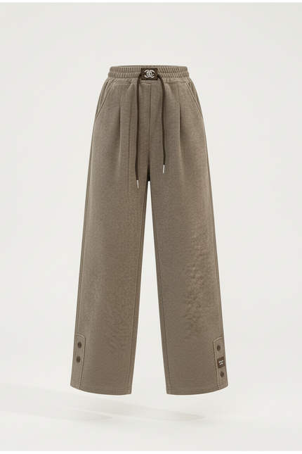 Pantalon Baggy Vert Côtelé Chaud Décontracté Enfant - Kaki Cordé - vue 3