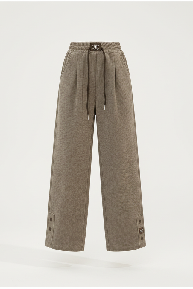 Pantalon Baggy Vert Côtelé Chaud Décontracté Enfant - Kaki Cordé - vue 3