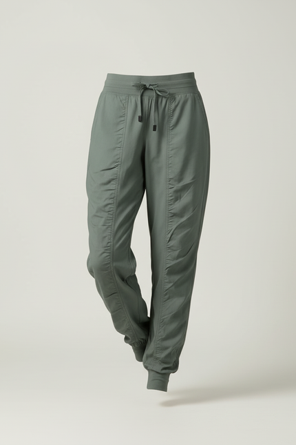 Pantalon Baggy Vert Kaki Fluide Sport Femme - Polyester - vue 3