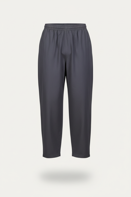 Pantalon Baggy Gris Foncé Ample Décontracté Homme - Polyester - vue 3