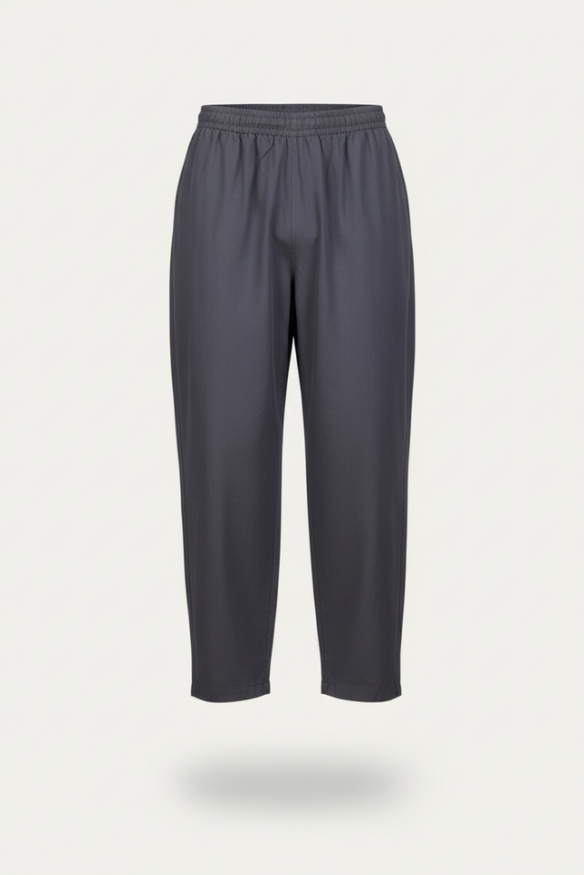 Pantalon Baggy Gris Foncé Ample Décontracté Homme - Polyester - vue 3