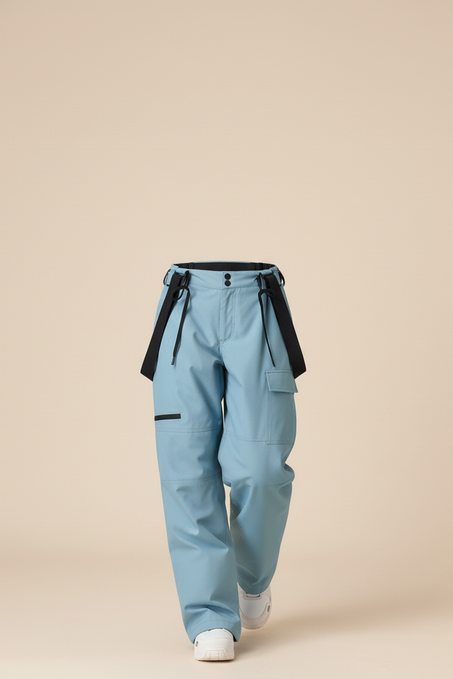 Pantalon Baggy Bleu Ski Imperméable Hiver Unisexe - Polyester - vue 3