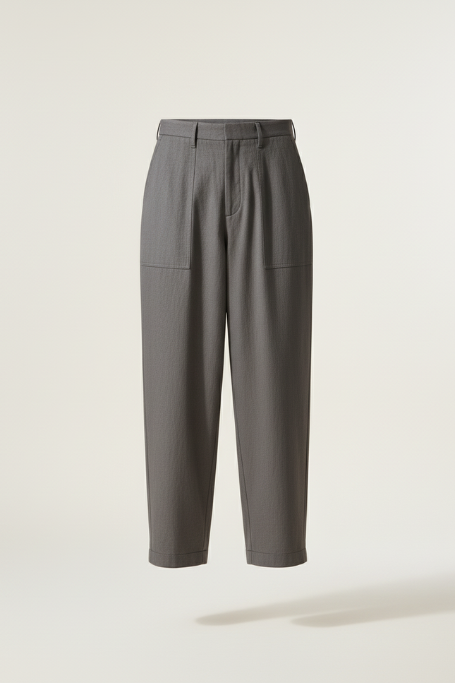 Pantalon Baggy Tailoring - Gris Laine - vue 3