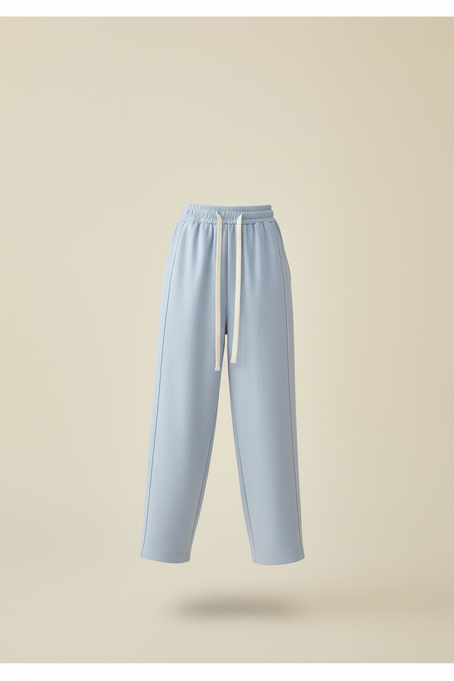 Pantalon Baggy Bleu Clair Ample Décontracté Enfant - Molleton - vue 3